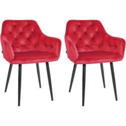 Lot de 2 chaises de salle à...