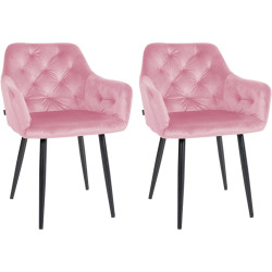 Lot de 2 chaises de salle à...