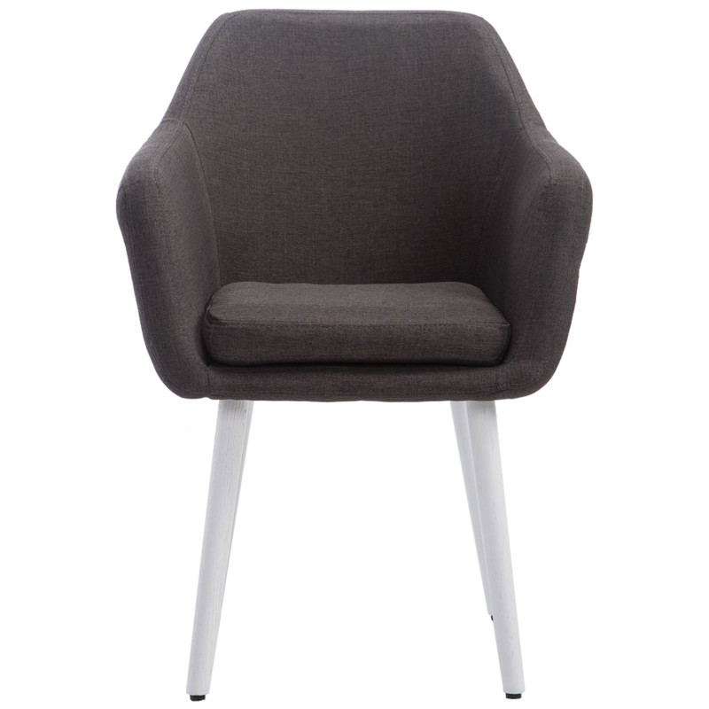 Chaise Cuba en tissu gris foncé