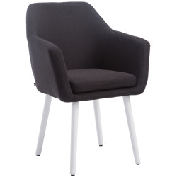 Chaise Cuba en tissu noir