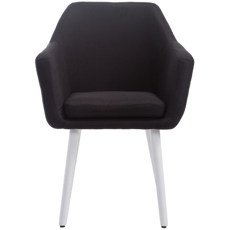Chaise Cuba en tissu noir