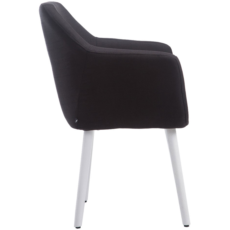 Chaise Cuba en tissu noir