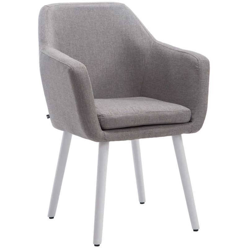 Chaise Cuba en tissu gris