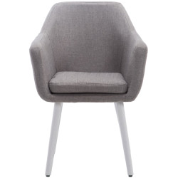 Chaise Cuba en tissu gris