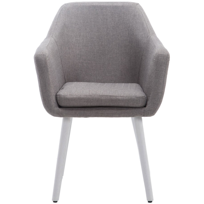 Chaise Cuba en tissu gris