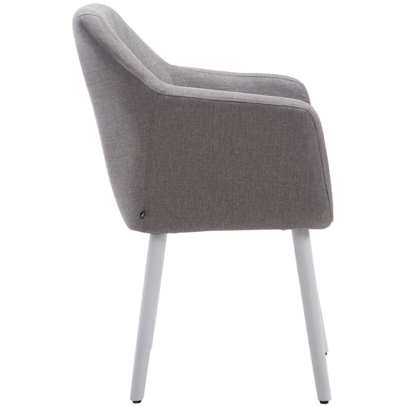 Chaise Cuba en tissu gris