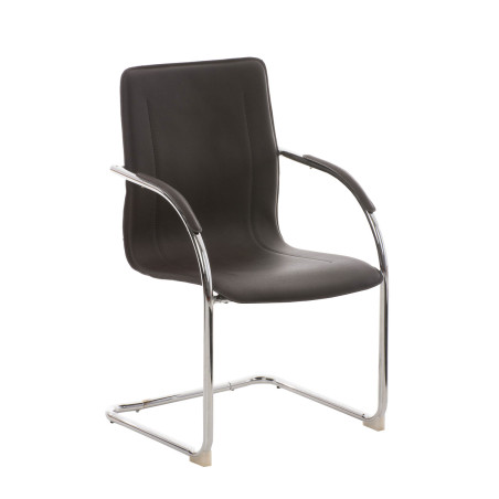 Chaise visiteur Melina V2 marron