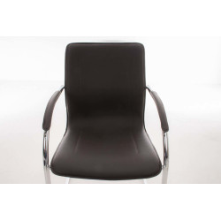 Chaise visiteur Melina V2 marron