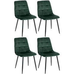 Lot de 4 chaises de salle à...