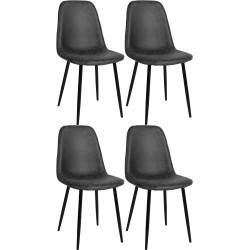 Lot de 4 chaises de salle à...