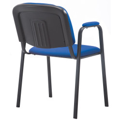 Sedia visitatore Ken PRO in tessuto blu