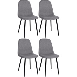 Lot de 4 chaises de salle à...