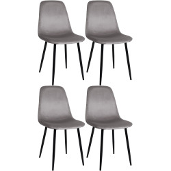 Lot de 4 chaises de salle à...