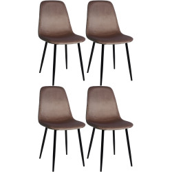 Lot de 4 chaises de salle à...