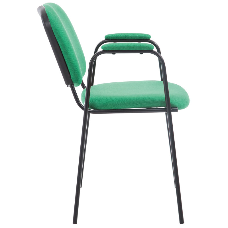 Chaise visiteur Ken PRO, tissu vert