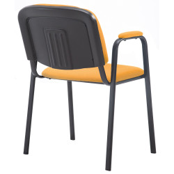 Silla de Confidente Ken Pro en Tela Naranja