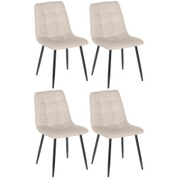 Lot de 4 chaises de salle à...
