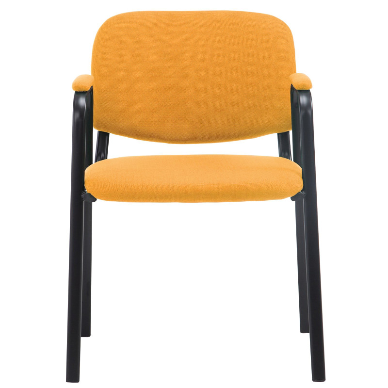 Chaise visiteur Ken PRO, tissu, orange