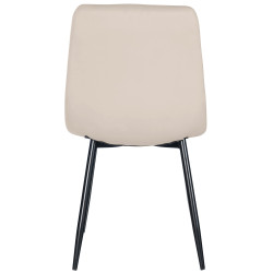 Lot de 4 chaises de salle à manger Antibes crème