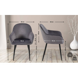 Chaise de salle à manger en...