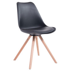 Chaise visiteur Toulouse Natura Ronde noire