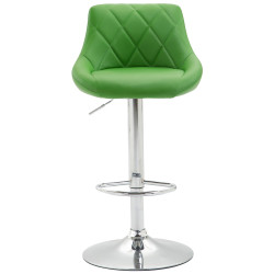Lot de 2 tabourets de bar Lazio simili cuir C vert