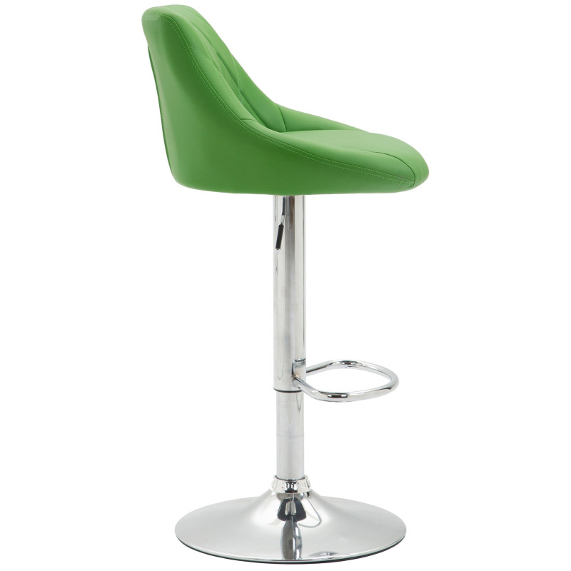 Lot de 2 tabourets de bar Lazio simili cuir C vert