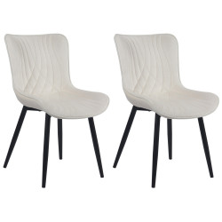 Lot de 2 chaises Brady en...