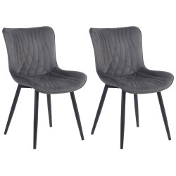 Lot de 2 chaises Brady en...