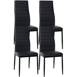 Lot de 4 chaises de salle à...