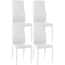 Lot de 4 chaises de salle à...