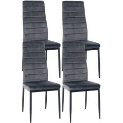 Lot de 4 chaises de salle à...