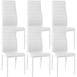 Lot de 6 chaises de salle à...