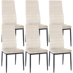 Lot de 6 chaises de salle à...
