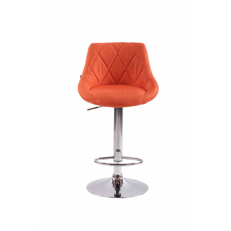 Lot de 2 tabourets de bar Lazio tissu C orange
