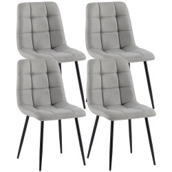 Lot de 4 chaises de salle à...