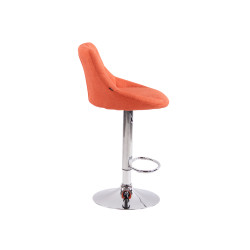 Lot de 2 tabourets de bar Lazio tissu C orange