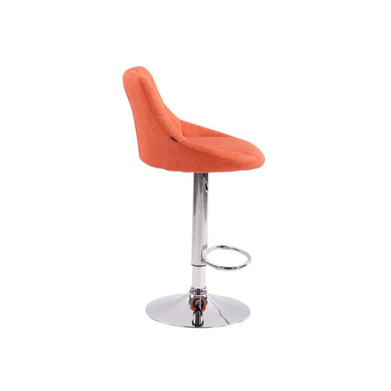 Lot de 2 tabourets de bar Lazio tissu C orange
