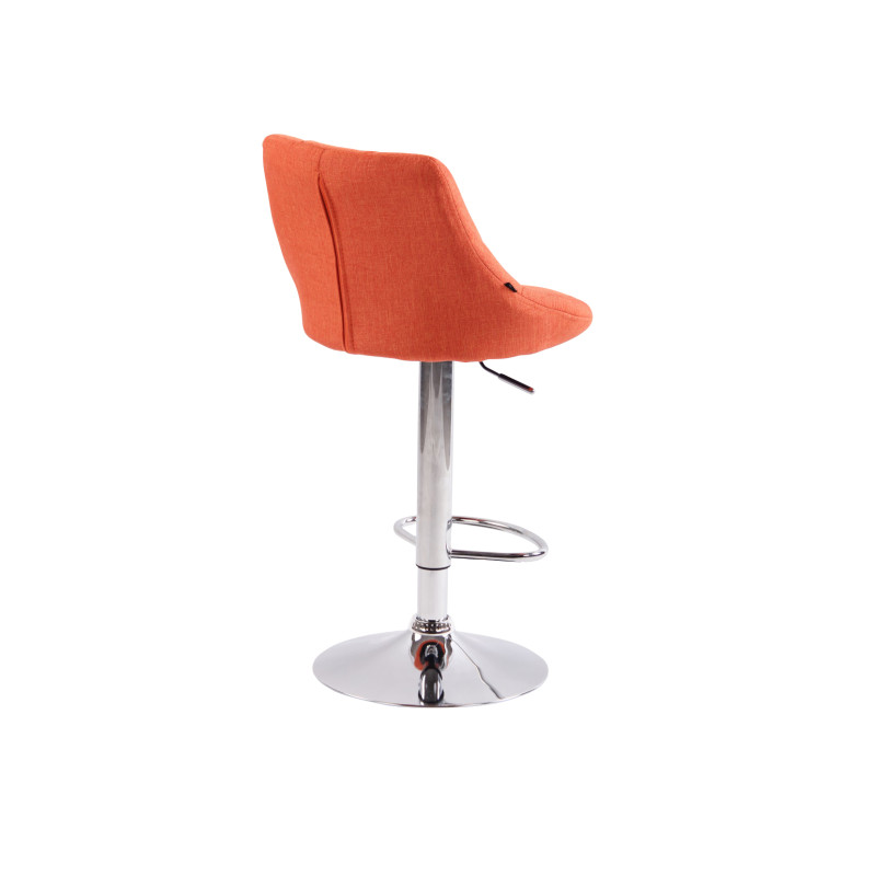 Lot de 2 tabourets de bar Lazio tissu C orange