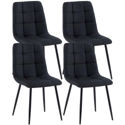 Lot de 4 chaises de salle à...