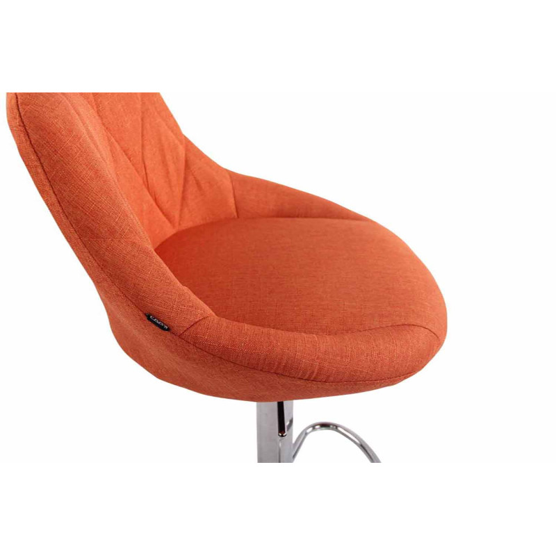 Lot de 2 tabourets de bar Lazio tissu C orange
