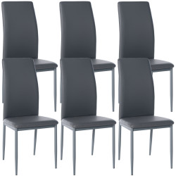 Lot de 6 chaises de salle à...