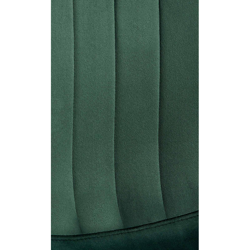 Chaise de salle à manger en velours Baxter vert