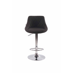 Lot de 2 tabourets de bar Lazio tissu C gris foncé