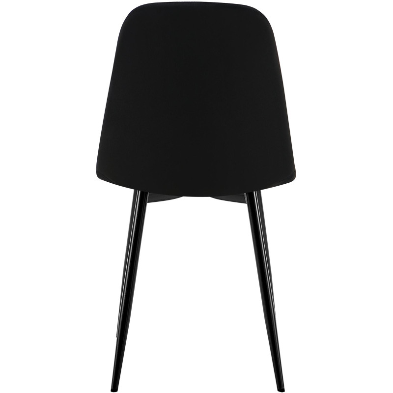 Chaise de salle à manger en velours Baxter noir