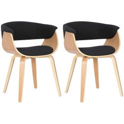 Lot de 2 chaises Bruce en...