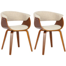Lot de 2 chaises Bruce en...
