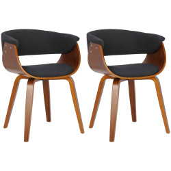 Lot de 2 chaises Bruce en...