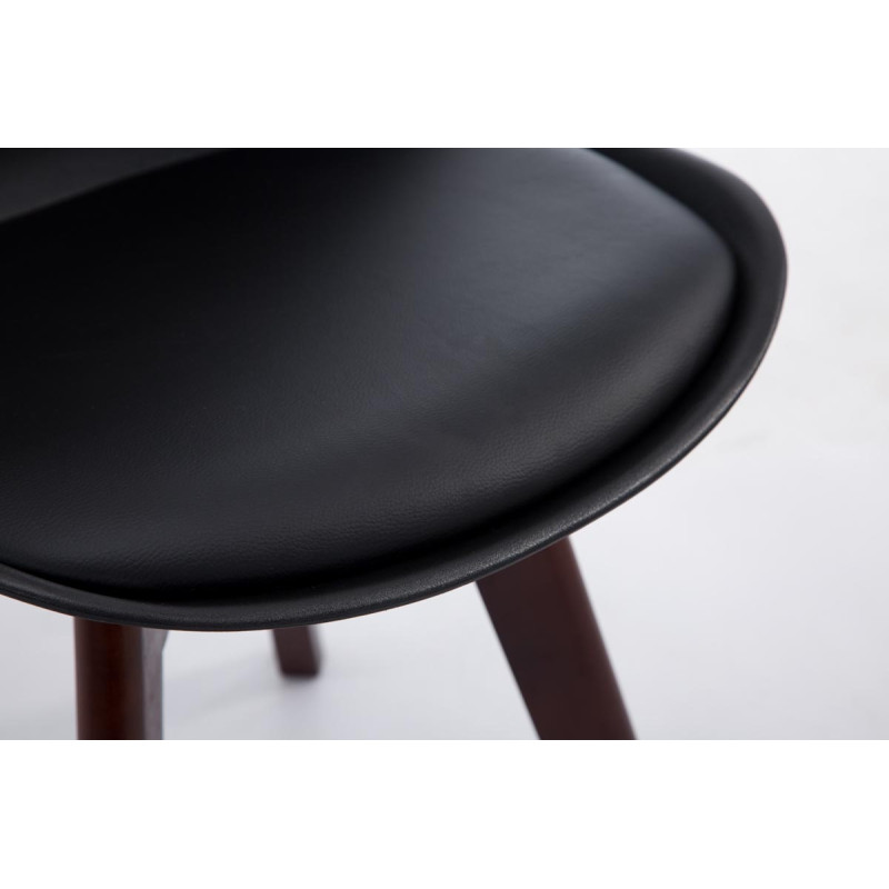 Silla De Comedor Borneo V2 Negro,Nogal