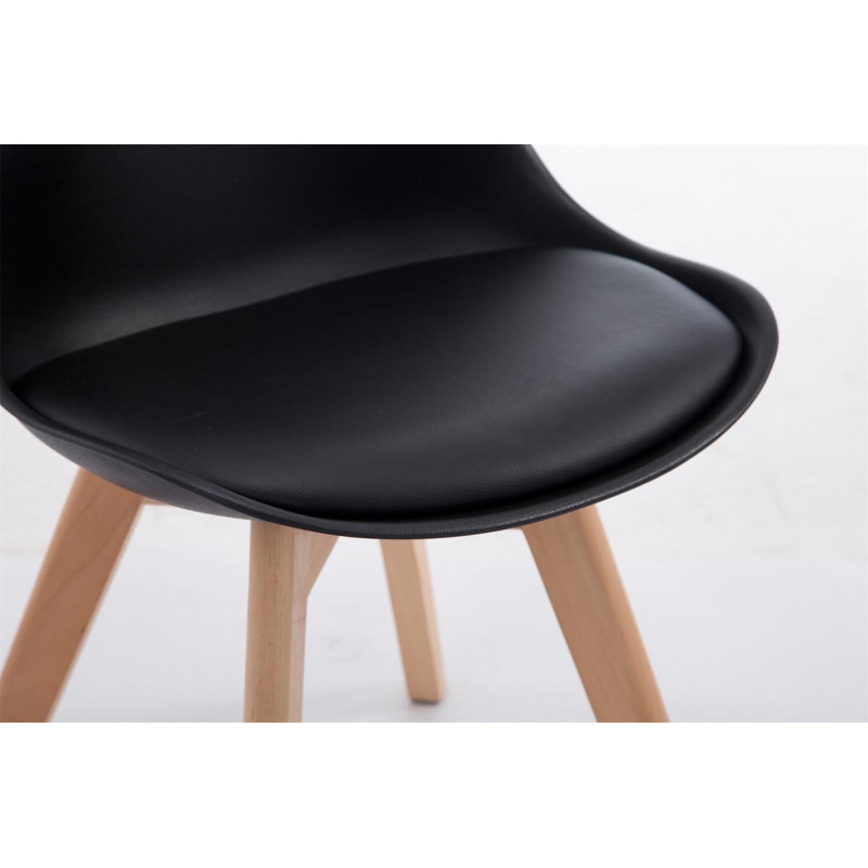 Silla De Comedor Borneo V2 Negro,Natural